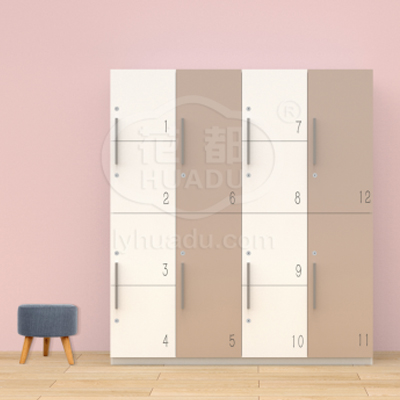 Colorful lockers are becoming more and more popular.