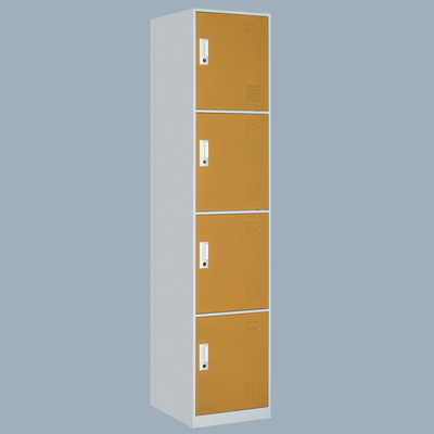 colorful 4 compartment steel locker