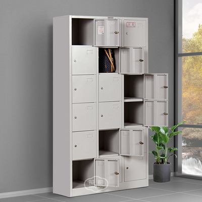 6 tier 18 door metal locker cabinet storage and org