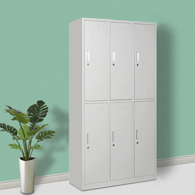 6 door metal locker wardrobe