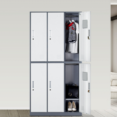 What is the price of the six-door metal locker?